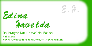edina havelda business card
